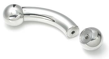 00g Internal Steel Bent Barbell — Price Per 1