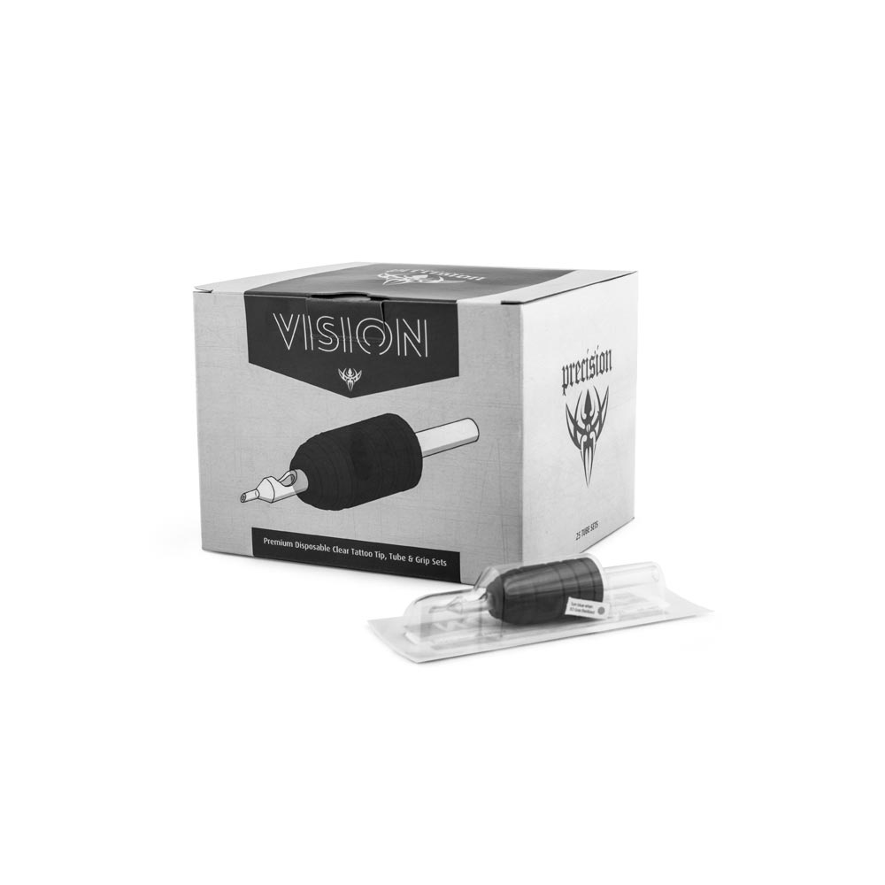 Vision Tube & Grip Sets — 1" Premium Disposable Grips — Box of 25