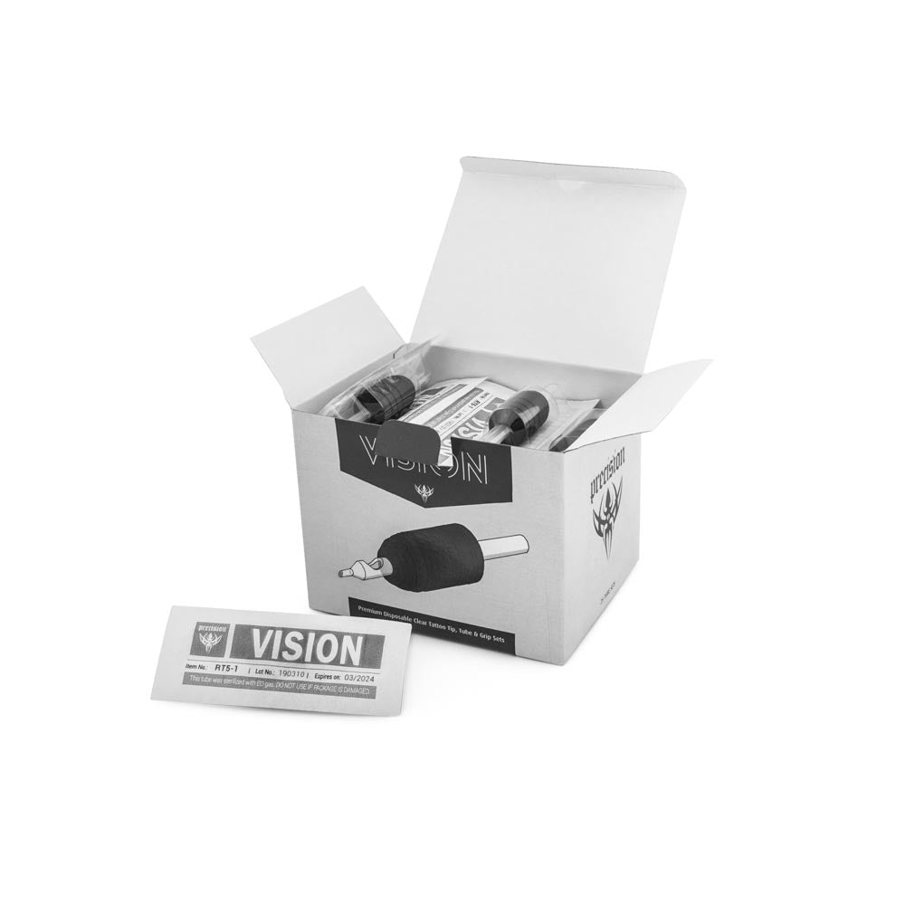 Vision Tube & Grip Sets — 1" Premium Disposable Grips — Box of 25