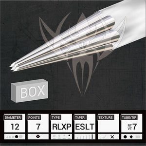 #12 Extra Super Tight Round Liner — Precision Needles — Box of 50 Premade Sterilized Tattoo Needles