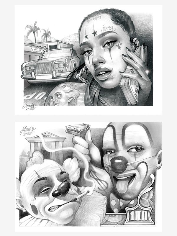 €$£ Macko. My Latin Italian Black’N'Grey — Hardcover Book