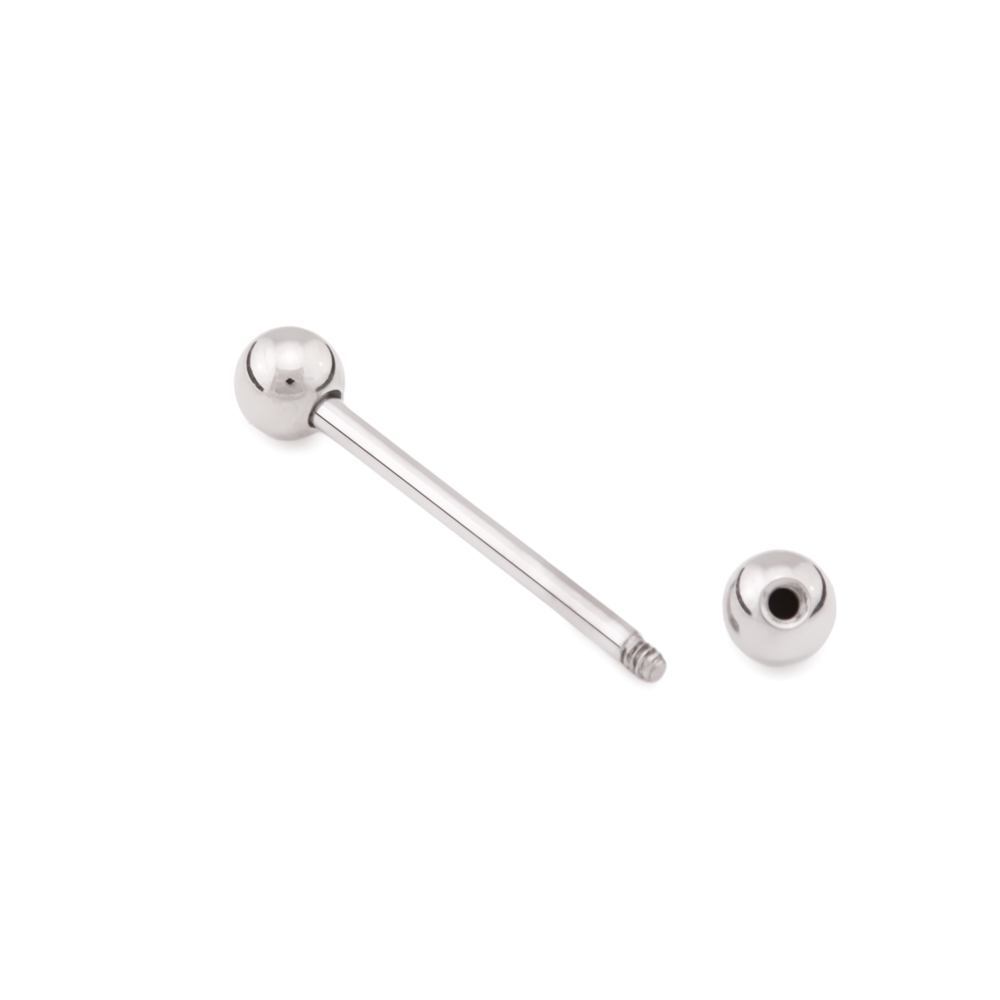 14g External Straight Steel Barbell — Price Per 1