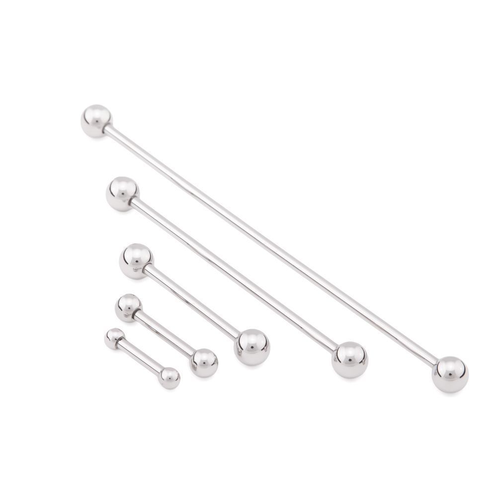 14g External Straight Steel Barbell — Price Per 1