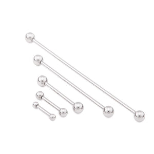 14g External Straight Steel Barbell — Price Per 1
