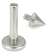 14g Internal Steel Cone Labret — Price Per 1