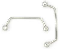 14g 80Â° Stainless Steel Surface Barbell