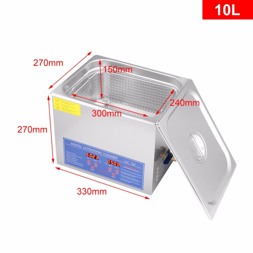Genesis Ultrasonic Digital Cleaner 10L — 110v or 220v
