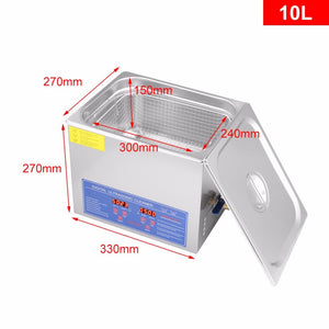 Genesis Ultrasonic Digital Cleaner 10L — 110v or 220v