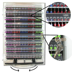 18” Double Sided Body Jewelry Display - Display with 14 Acrylic Racks