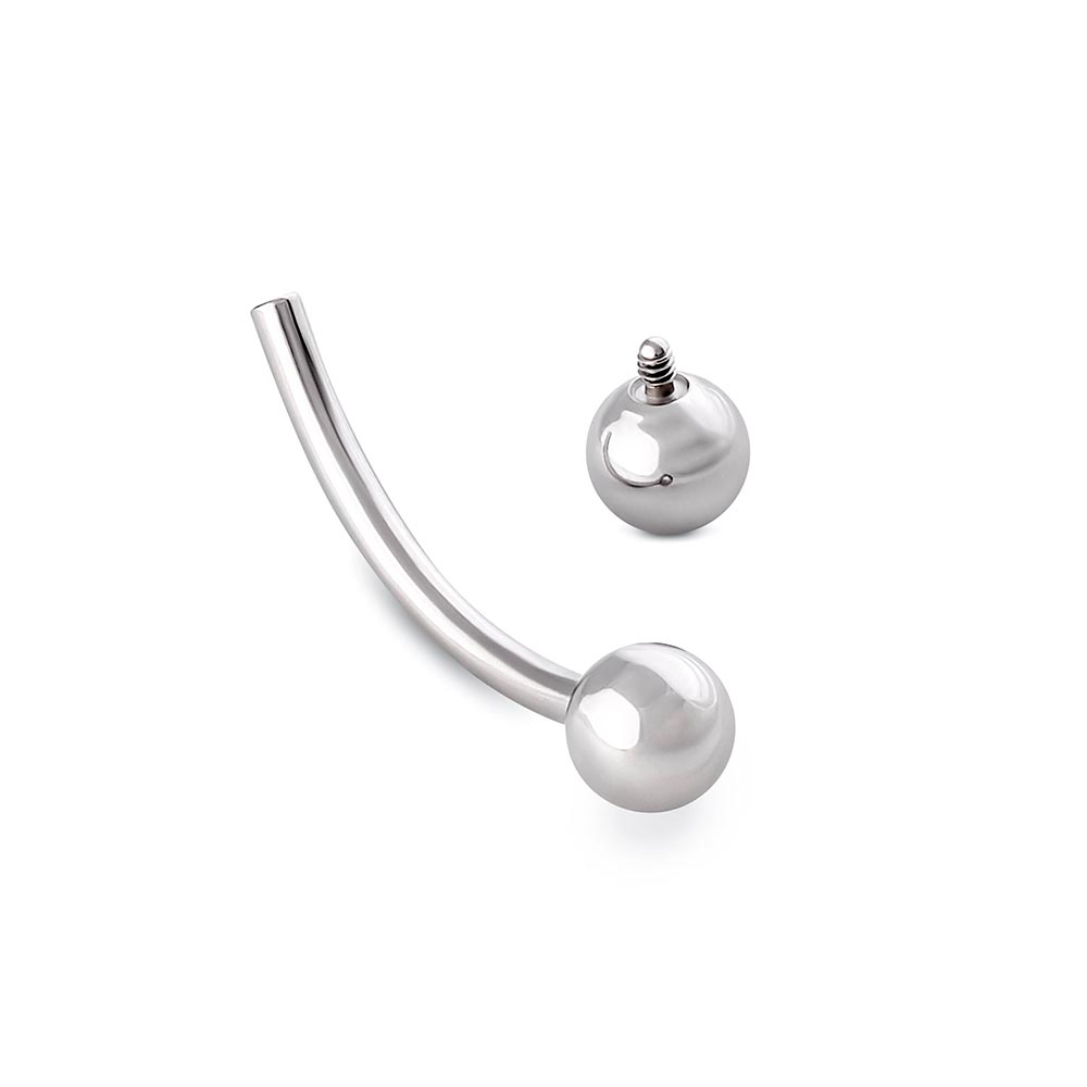 14g Internal Steel Bent Barbell — Price Per 1