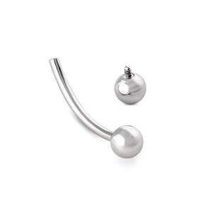 14g Internal Steel Bent Barbell — Price Per 1