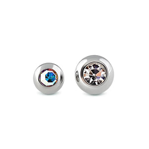 18g–16g Externally Threaded Bezel Set Jewel Replacement Ball — Price Per 1