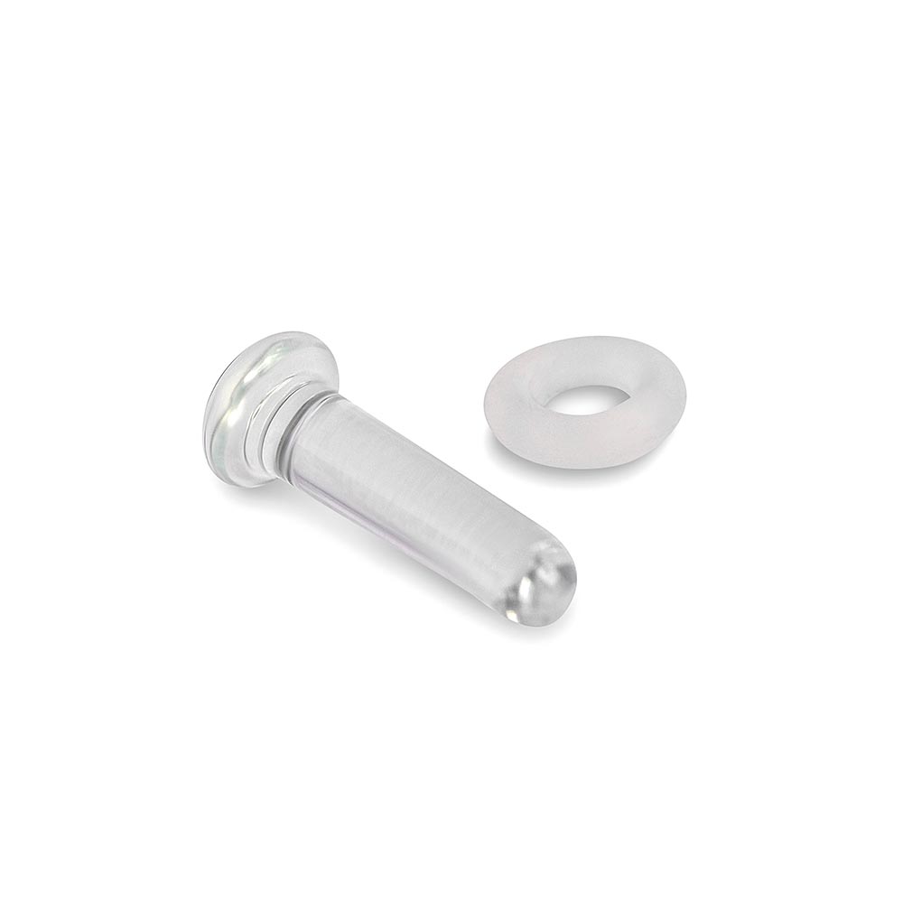 Handmade Clear Glass Labret Retainer — Price Per 1