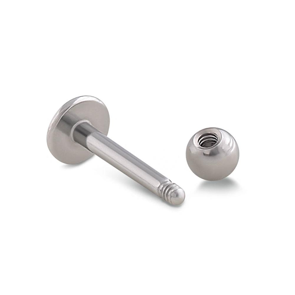 16g Steel Micro Labret Stud — Price Per 1