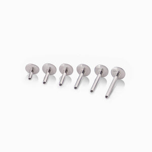 16g Internal UFO Rounded Disc Steel Labret Post — Price Per 1