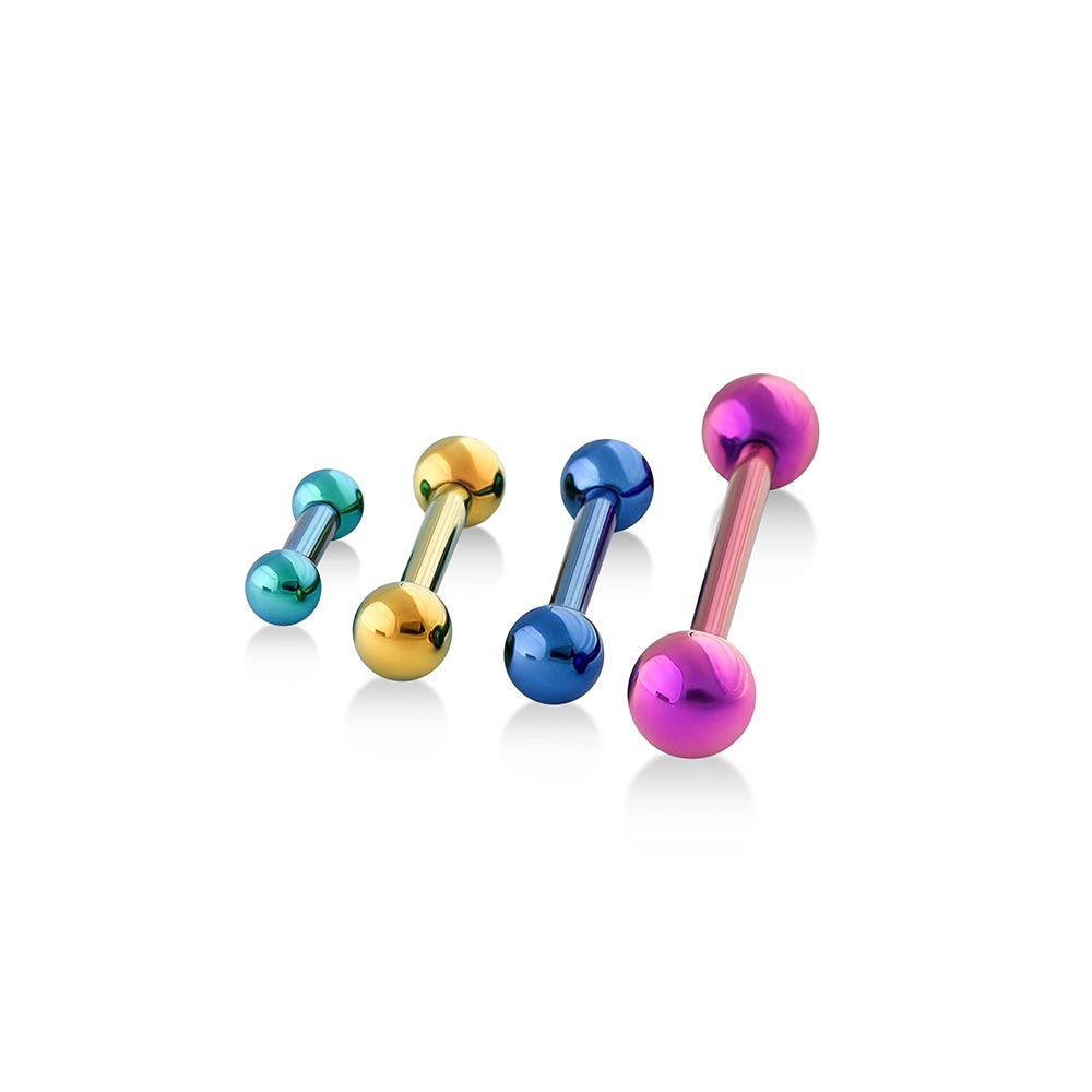 Straight Titanium Barbell - Threaded