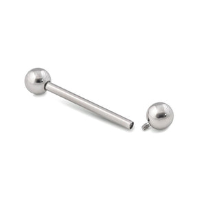 14g Internal Steel Straight Barbell — Price Per 1