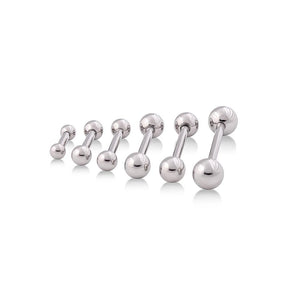 14g Internal Steel Straight Barbell — Price Per 1
