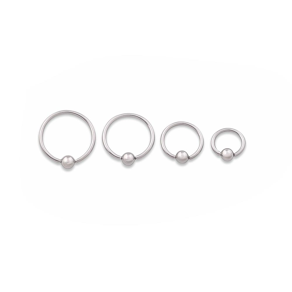 18g Annealed Steel Fixed Bead Ring — Price Per 1