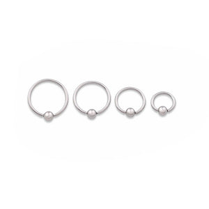 18g Annealed Steel Fixed Bead Ring — Price Per 1