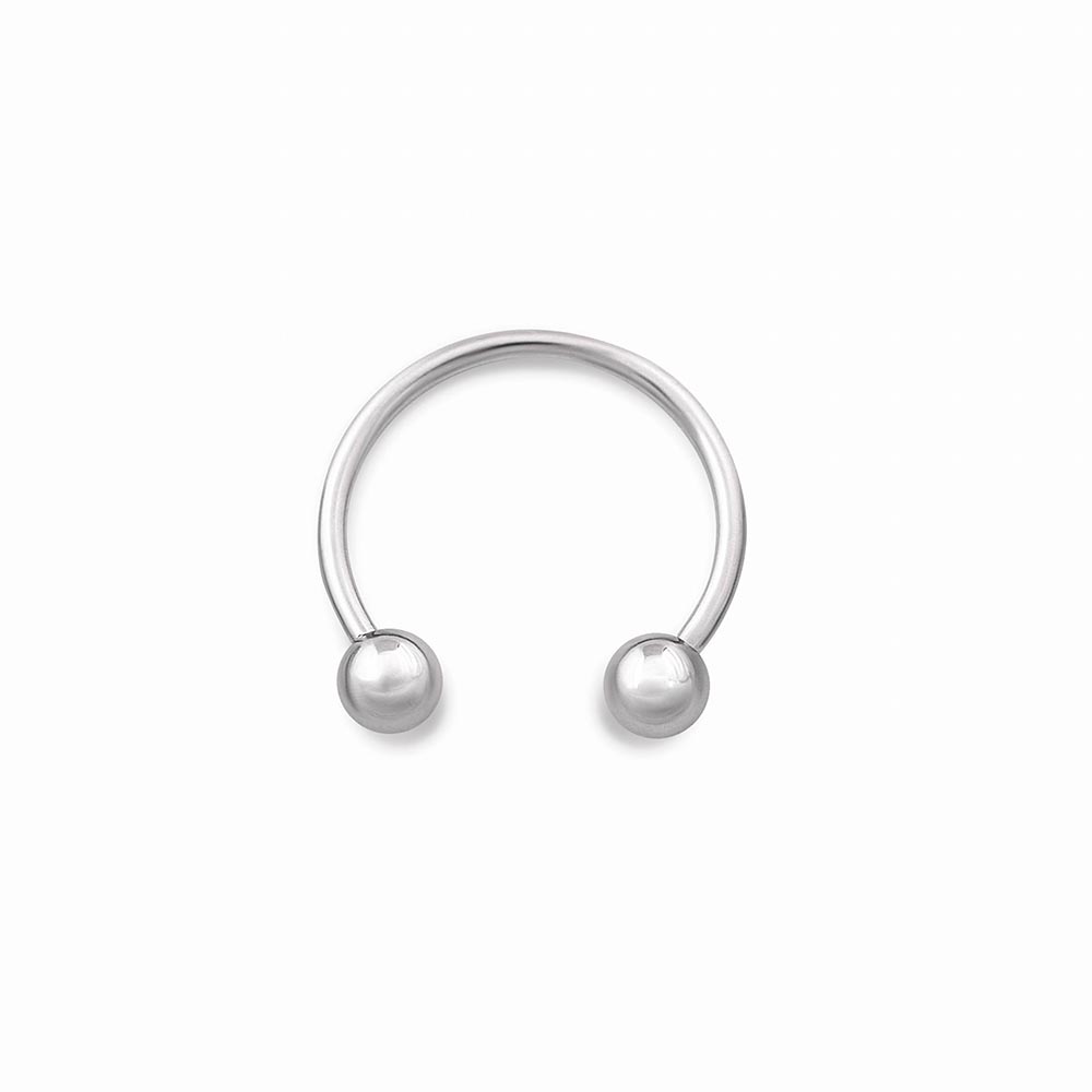 16g Steel Circular Barbell External Threading — Price Per 1