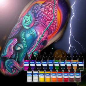 Basic 1/2oz Color Set - Intenze Tattoo Ink - 19 Bottles