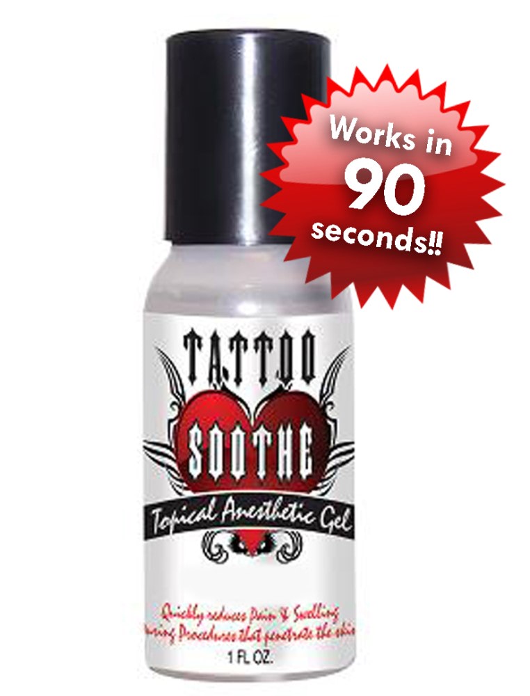 Tattoo Soothe Gel Topical Anesthetic — 1oz Bottle