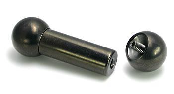 2g Internally Threaded PVD Black Steel Straight Barbell — Price Per 1