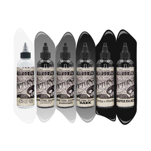 Nocturnal Full Set of 6 Bottles — 2oz — Nocturnal Tattoo Ink