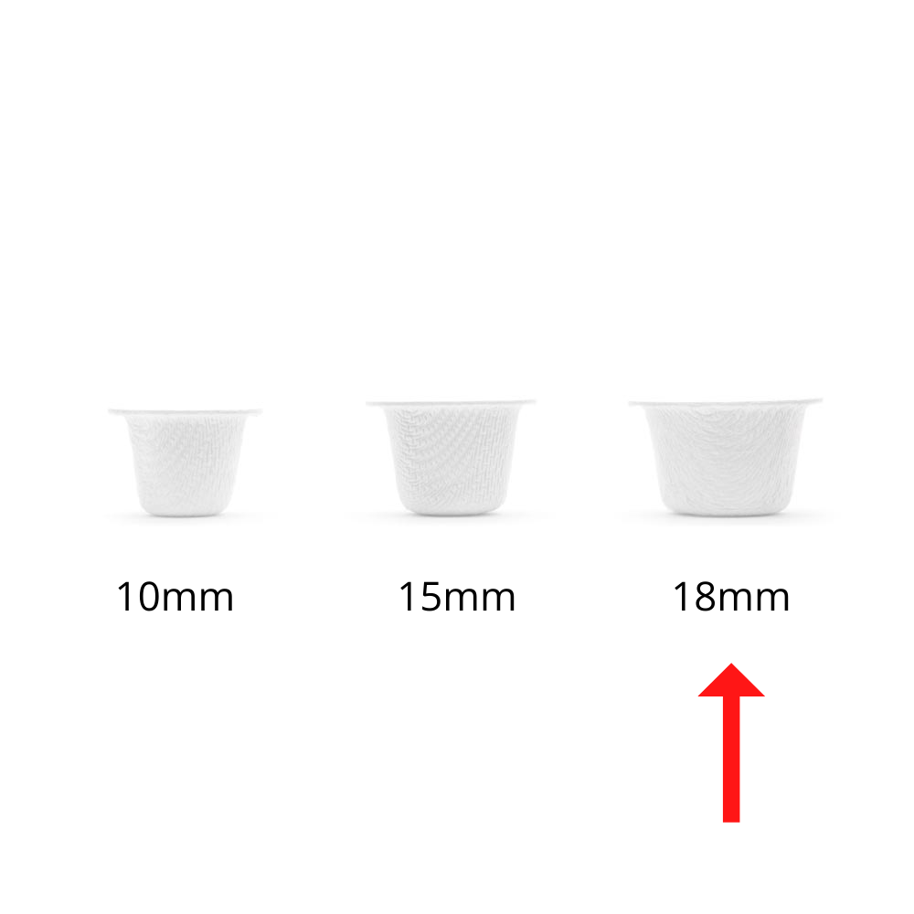 Fellowship Clean Caps — Bag of 200 Biodegradable Ink Cups — 18mm