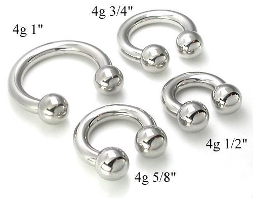 4g Internal Steel Circular Barbell — Price Per 1