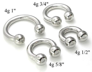 4g Internal Steel Circular Barbell — Price Per 1