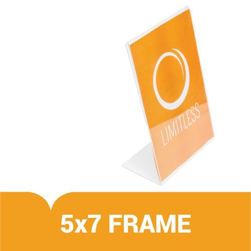 Acrylic 5" x 7" Slanted Sign Holder