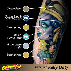 Kelly Doty Resurrection Ink Set of 4 — 1oz Bottles — Eternal Tattoo Ink