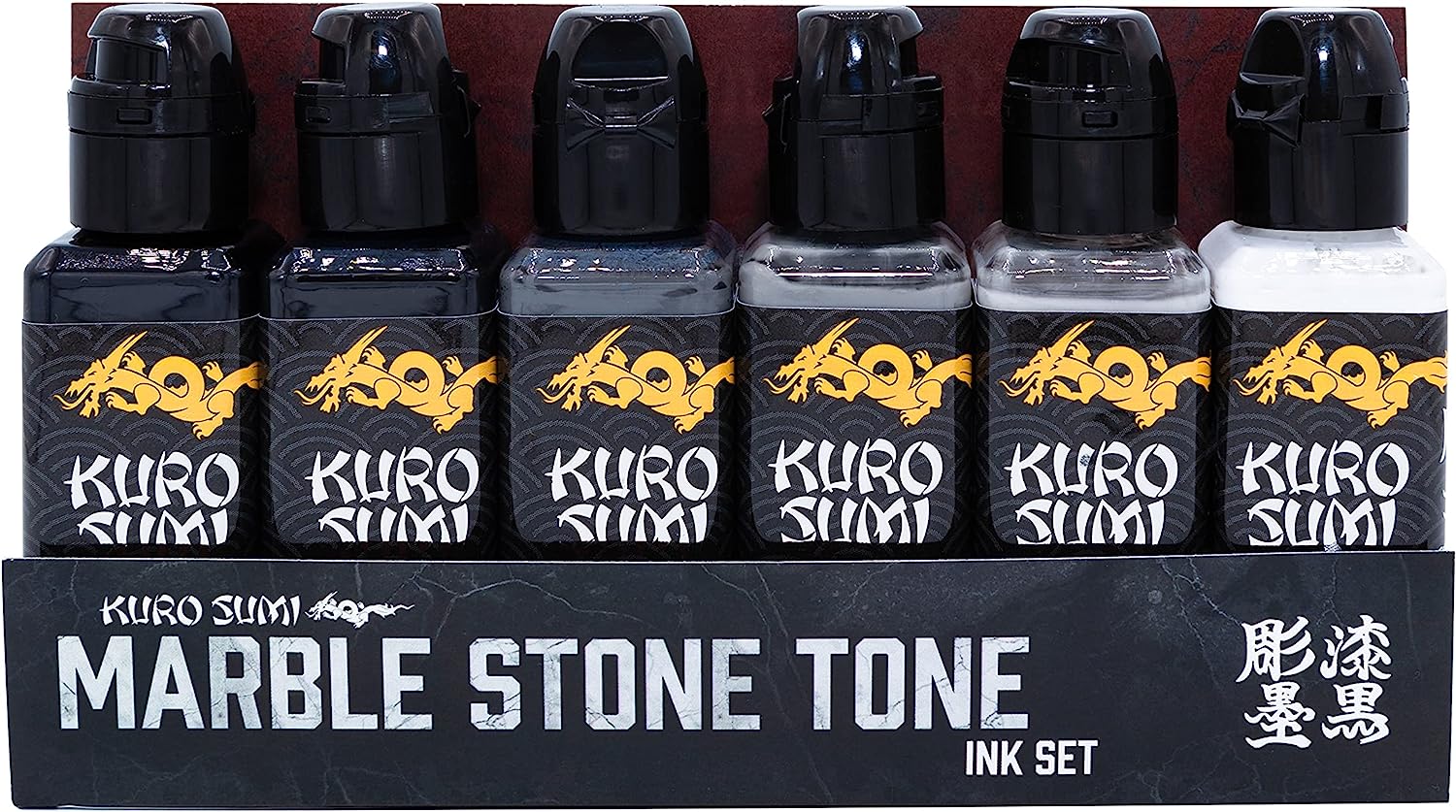 Kuro Sumi - Marble Stone Tattoo Ink Set 1.5oz