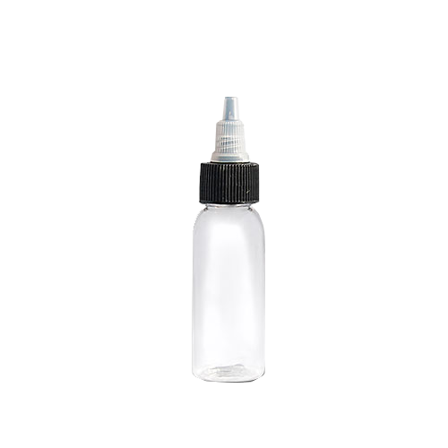 1 oz. Clear Empty Tattoo Ink Bottles With Tops