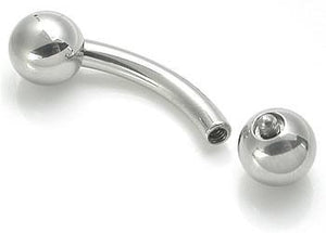 8g Internal Steel Bent Barbell — Price Per 1