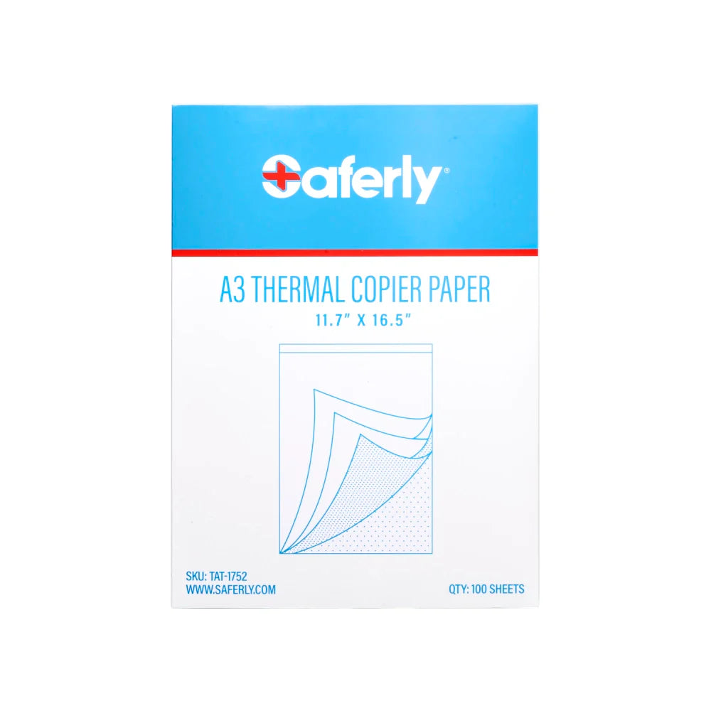 Saferly A3 Thermal Copier Paper — 11.7” x 16.5” — 100 Sheets