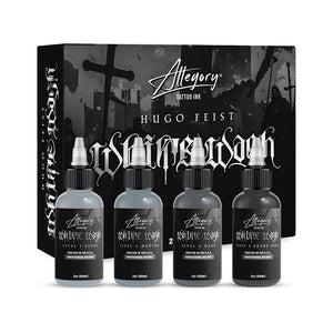 Hugo Feist Signature Whitewash Set — Allegory Premium Tattoo Ink — Pick Size 2oz
