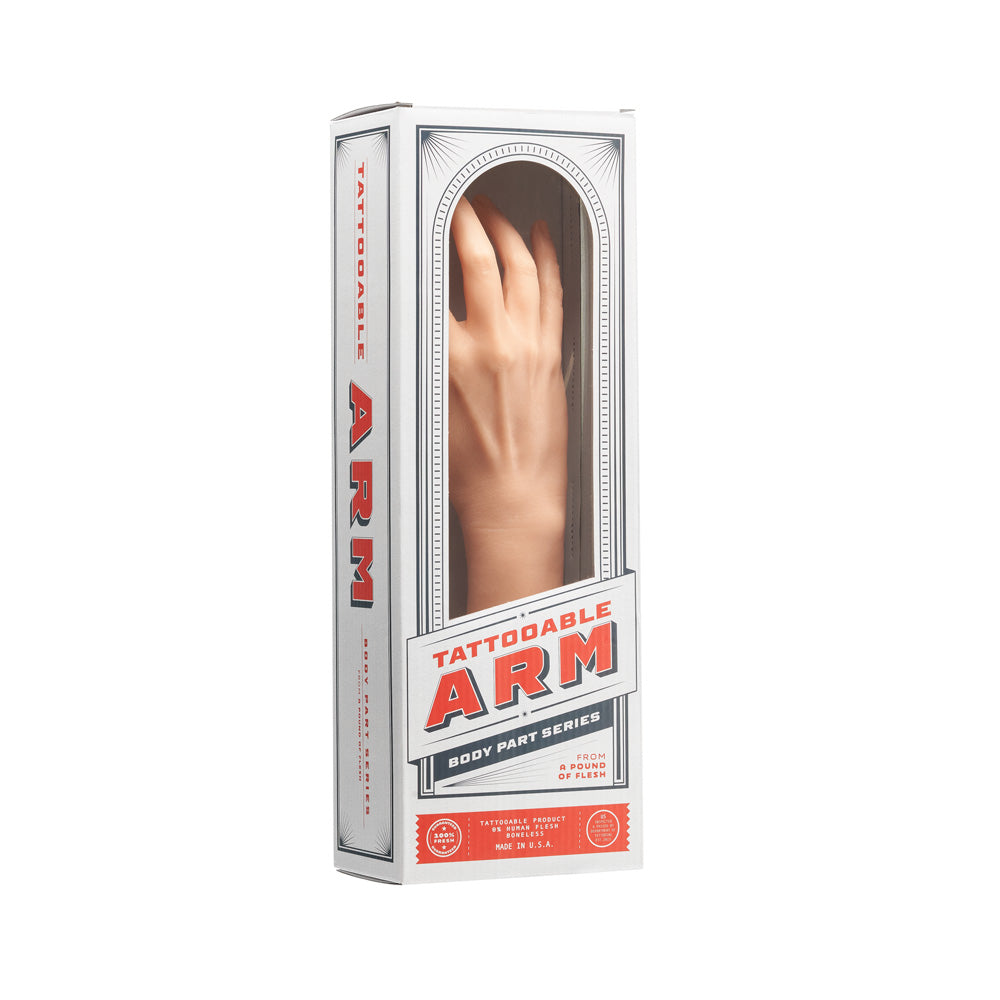 A Pound of Flesh Tattooable Synthetic Female Arm — Right or Left  — Pick Skin Tone