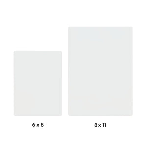 Flat Clear Canvas — Pick Size — Single or Pack