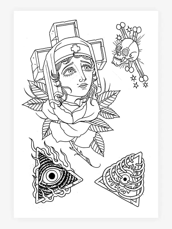 Echoes of Time — 25 Years of Tattoo Art — Hardcover Book + Travel Tool Book