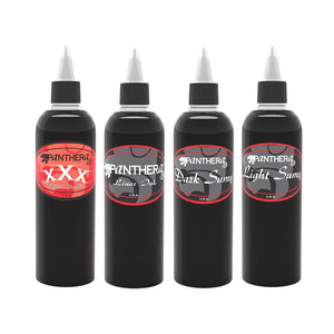 4 Bottle Kit of Panthera Tattoo Ink 5oz Bottles