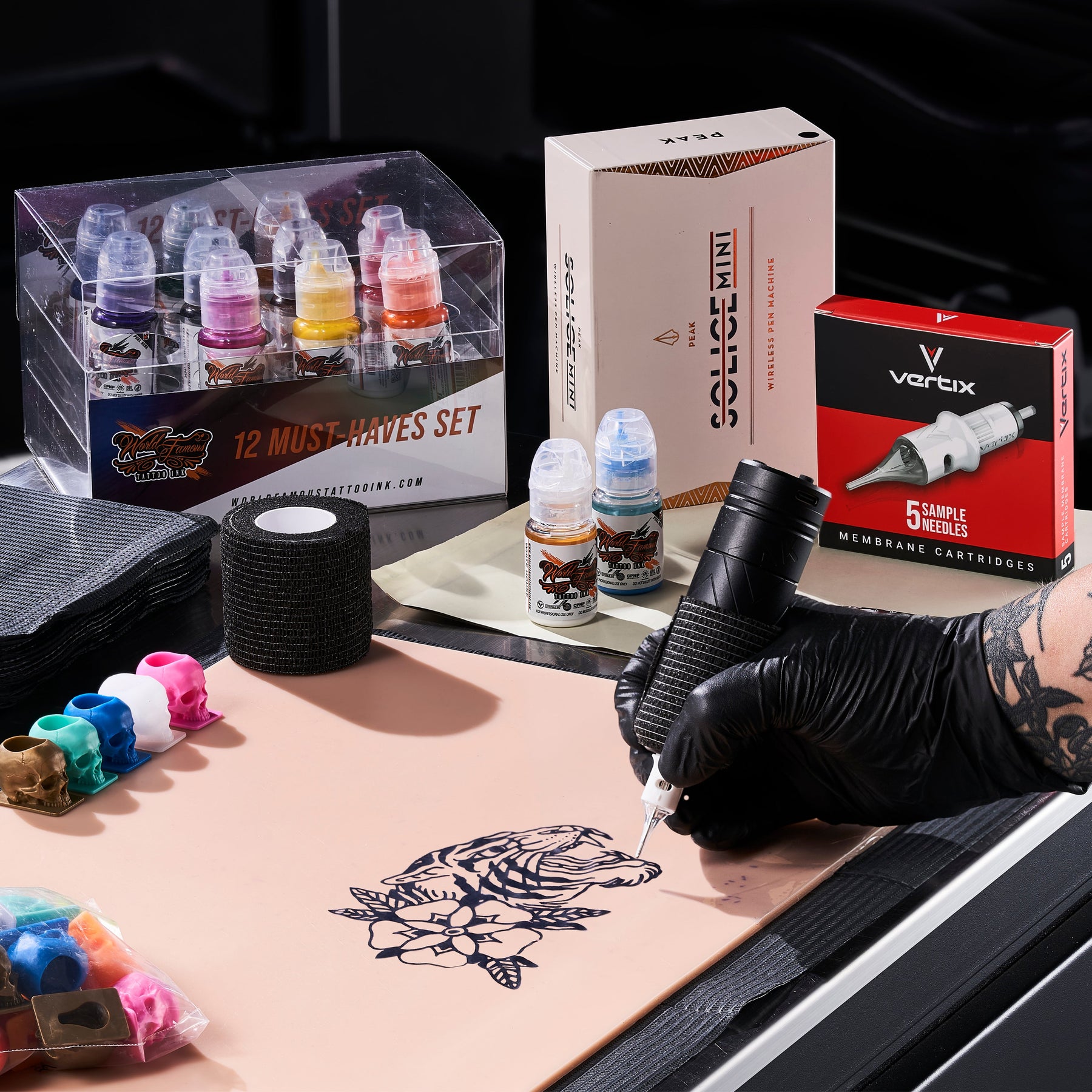 Peak Solice Mini Wireless Tattoo Kit for Apprentices