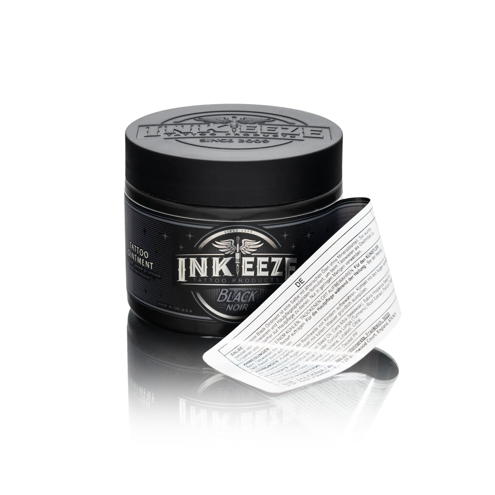 INK-EEZE Black Glide Tattooing Ointment — 6oz Jar