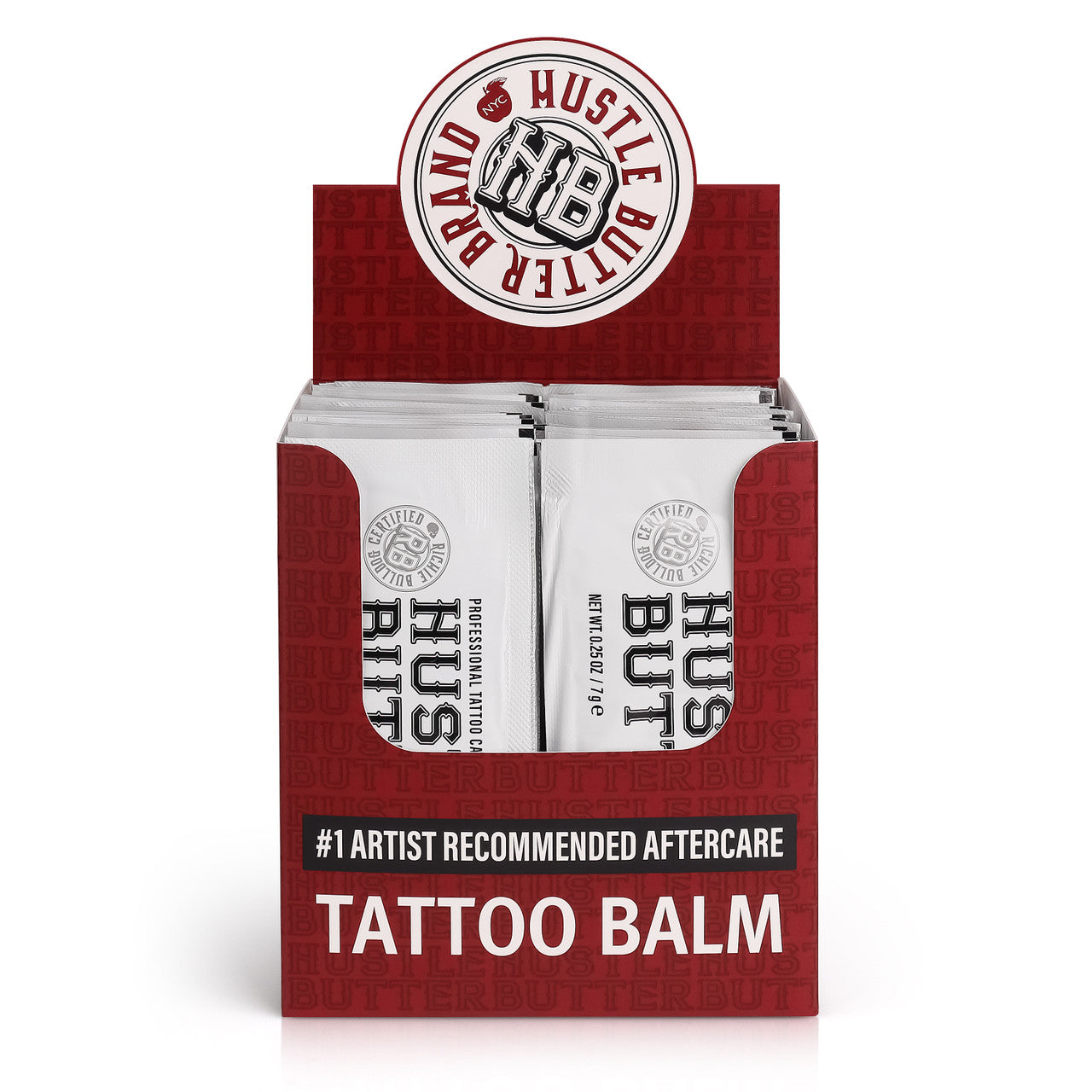 Hustle Butter Deluxe Tattoo Aftercare  — 0.25oz Sample Packets — Single or Case of 50
