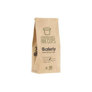 Biodegradable Pigment/ Ink Cups - Bag of 200 - Saferly Clean Caps