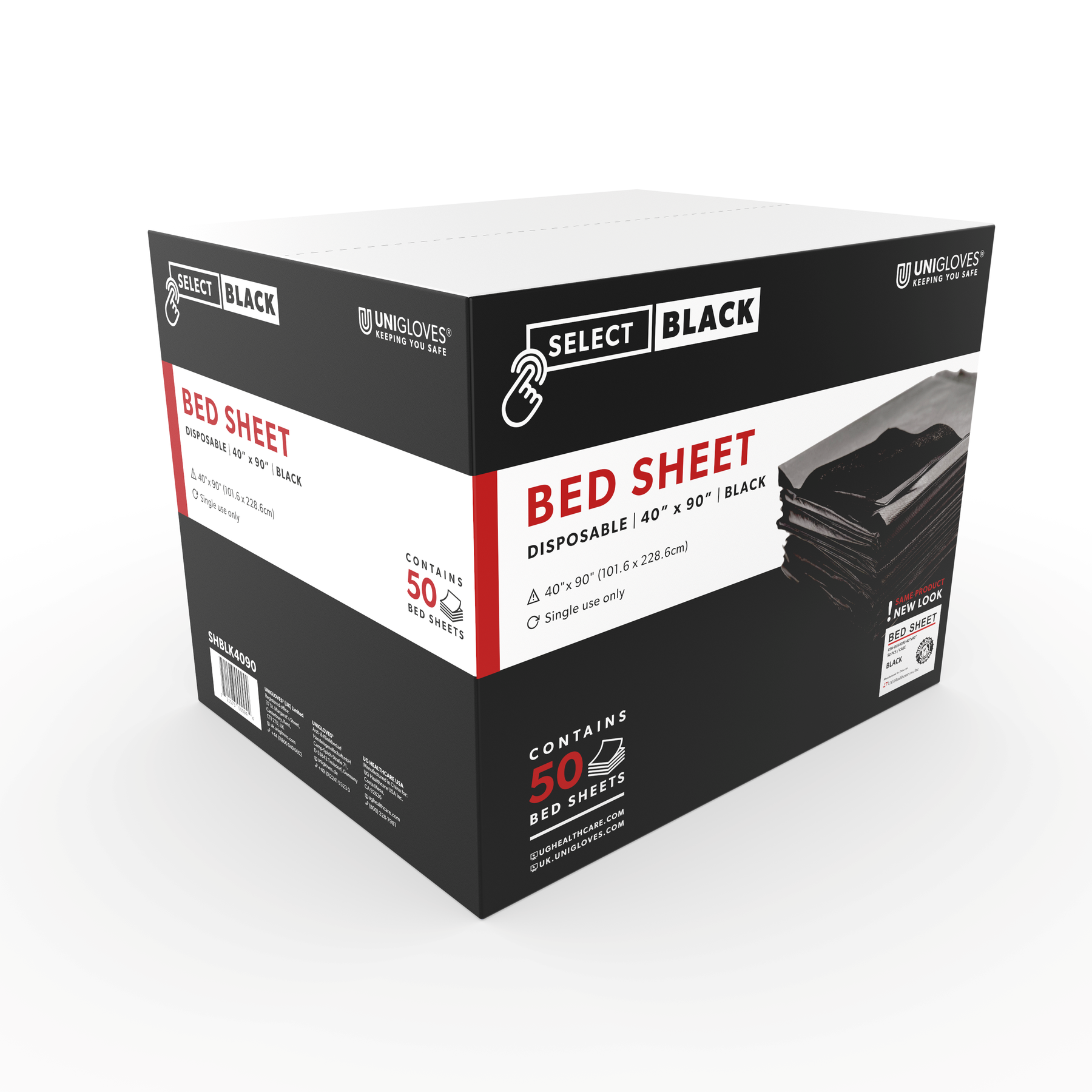 Disposable Bed Sheets — 40” x 90” — Case of 50 — Pick Color