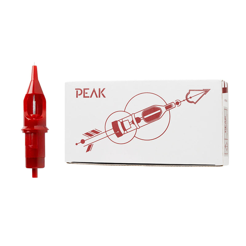 Peak Needles — Blood — Box of 20 Cartridge Tattoo Needles - Medium Taper