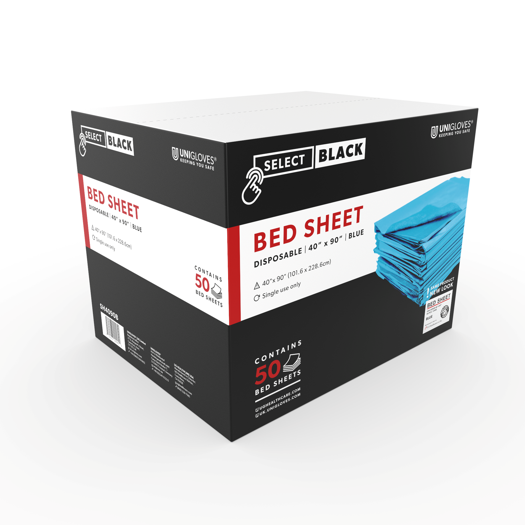 Disposable Bed Sheets — 40” x 90” — Case of 50 — Pick Color